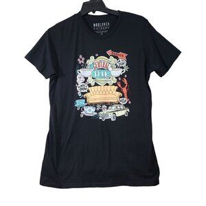 NWOT Friends T Shirt Womens Plus Size 2XL Central Perk Cotton Black 90s Y2K TV